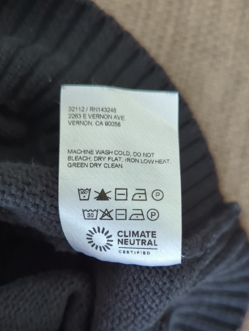 Reformation Black Norma Cotton Sweater Tank - Picture 6 of 6